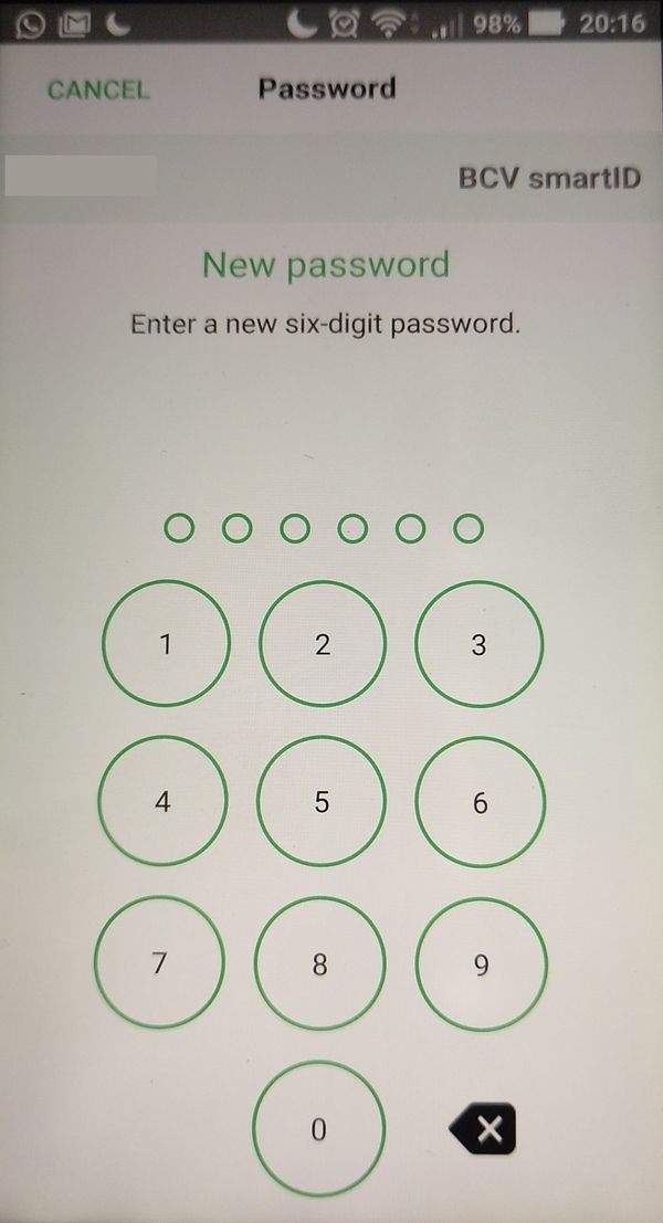 BCV dumb password rule screenshot